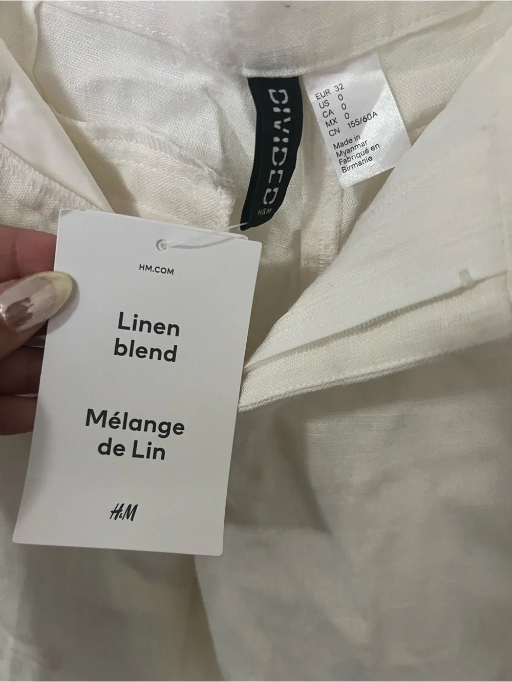 H&M Linen Blend Pants
